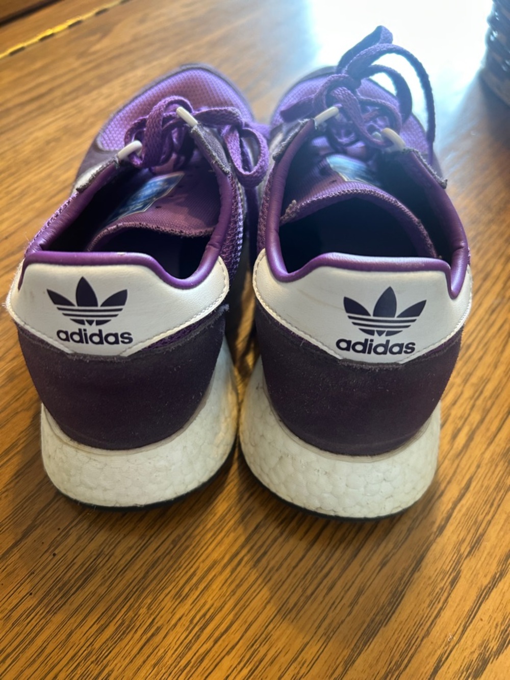 Women's Marathon Tech adidas Purple & White Casual Running Shoes - Picture 3 of 5